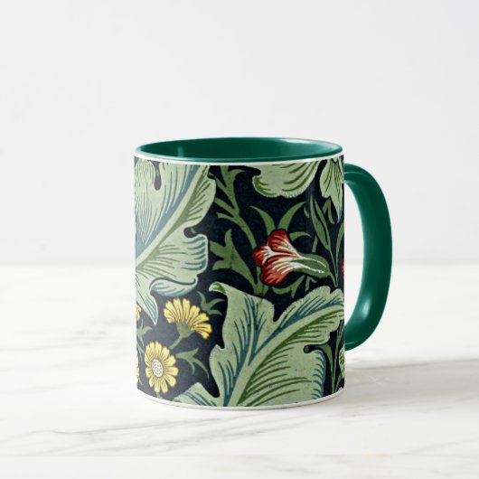 Mug William Morris - Leicester, floral pattern, (Devant droit)