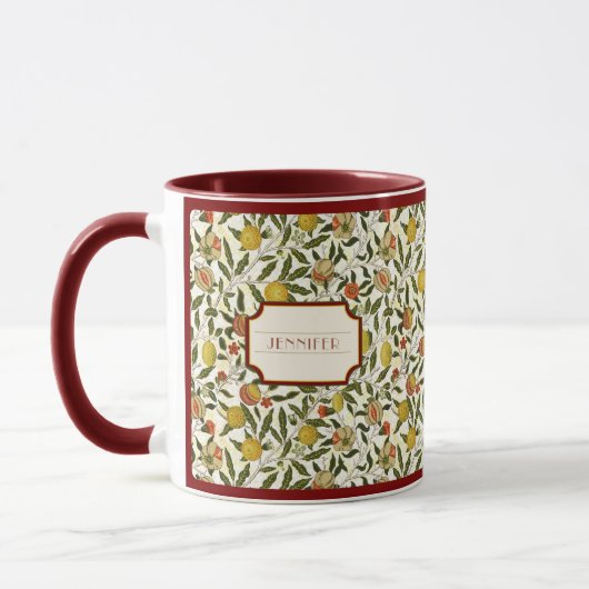 Mug William Morris Lemons Motif de grenade (Gauche)