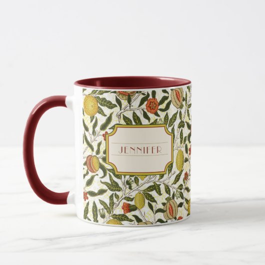 Mug William Morris Lemons Motif de grenade (Gauche)