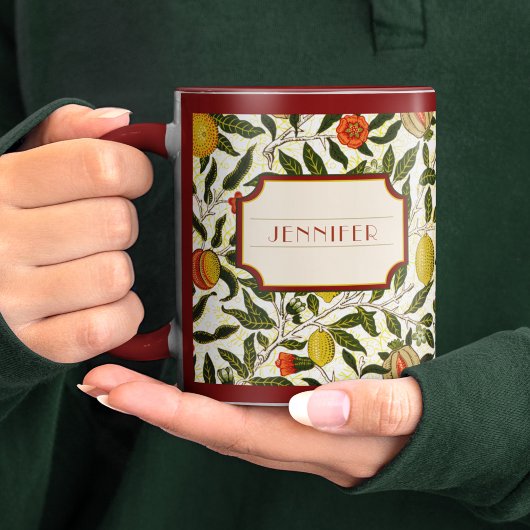 Mug William Morris Lemons Motif de grenade