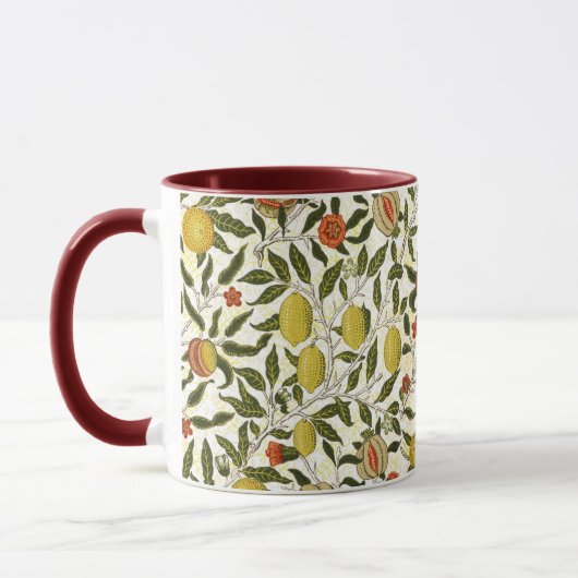 Mug William Morris Lemons Motif de grenade (Gauche)