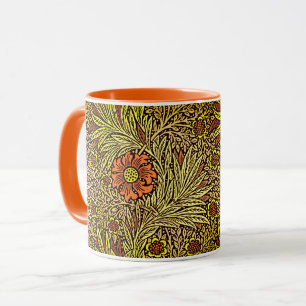 Mug William Morris Marigold, Cuivre Brown et orange