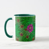 Mug William Morris Marigold, Emerald Green & Fuchsia (Gauche)