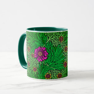 Mug William Morris Marigold, Emerald Green & Fuchsia