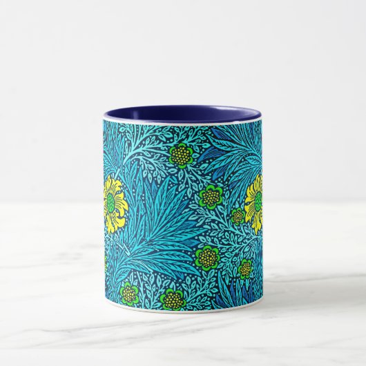 Mug William Morris Marigold, Turquoise & Cobalt Blue (Centre)