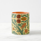 Mug William Morris - motif de fleurs d'automne (Centre)