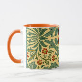 Mug William Morris - motif de fleurs d'automne (Gauche)