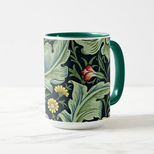 Mug William Morris motif, Leicester (Devant droit)