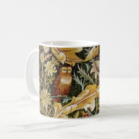 Mug William Morris Owl et Acanthus (Devant gauche)