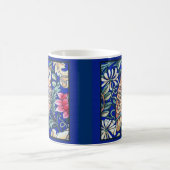 Mug William Morris Owl Tapestry, Beige et Cobalt Blue (Centre)