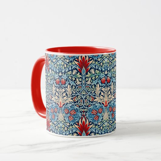 Mug William Morris pattern, Snakeshead, (Devant gauche)