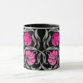 Mug William Morris Pimpernel, Fuchsia Pink et Black (Centre)