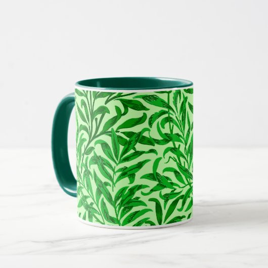 Mug William Morris Saule Rameau, Vert Emeraude  (Devant gauche)