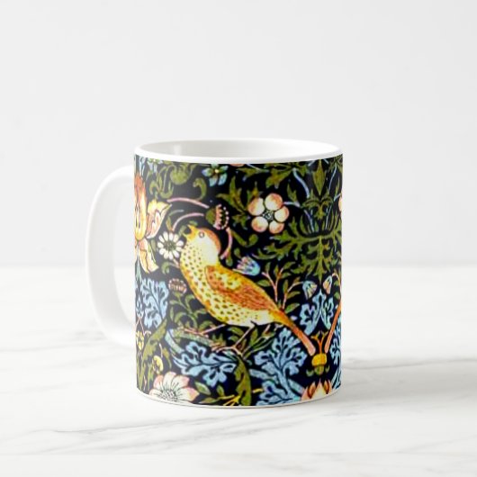 Mug William Morris, Strawberry Thief, (Devant gauche)