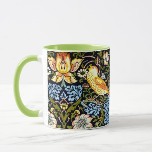 Mug William Morris, Strawberry Thief, (Gauche)