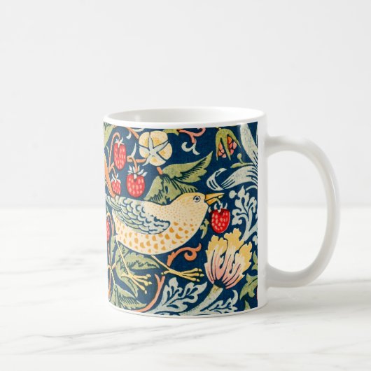 Mug William Morris Strawberry Thief Floral Art nouveau (Droite)