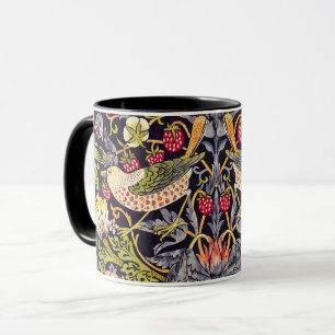 Mug William Morris Strawberry Thief Floral Art nouveau