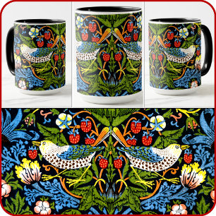 MUG - William Morris - "Strawberry Thief" Mok