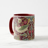 Mug William Morris Strawberry Thief Motif textile (Devant gauche)