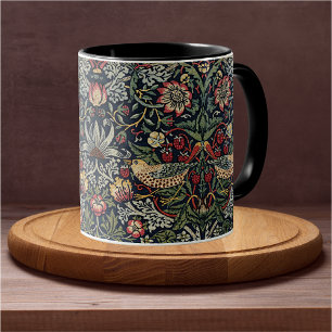 Mug William Morris Strawberry Thief Motif textile