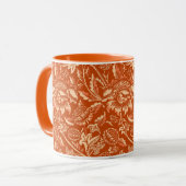 Mug William Morris Sunflowers, Mandarin Orange (Devant gauche)