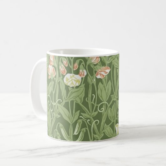 Mug William Morris Sweet Pea Floral Design (Devant gauche)