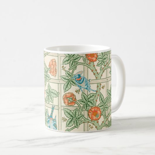 Mug William Morris Trellis Victorian Wallpaper (Devant droit)