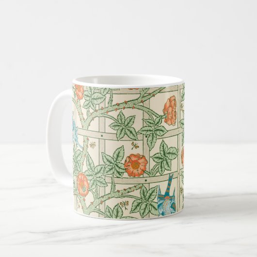 Mug William Morris Trellis Victorian Wallpaper (Devant gauche)
