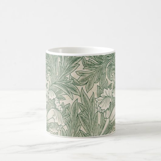 Mug William Morris tulip fond textile vert (Centre)