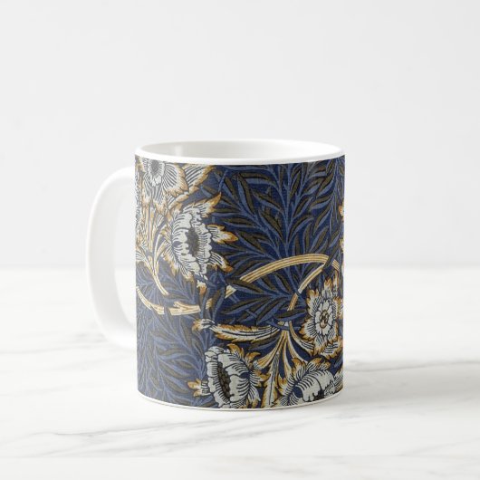Mug William Morris Tulip Willow Blue Motif (Devant gauche)