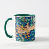Mug William Morris "Two Hares" Lapins sauvages Imprime (Gauche)