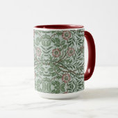 Mug William Morris Vintage Briar Rose Foliage (Devant droit)