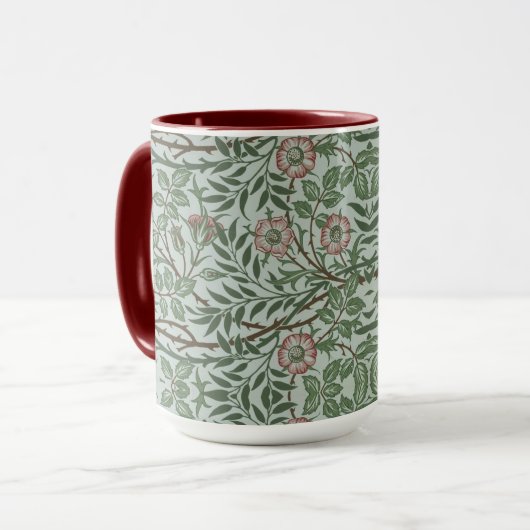 Mug William Morris Vintage Briar Rose Foliage (Devant gauche)