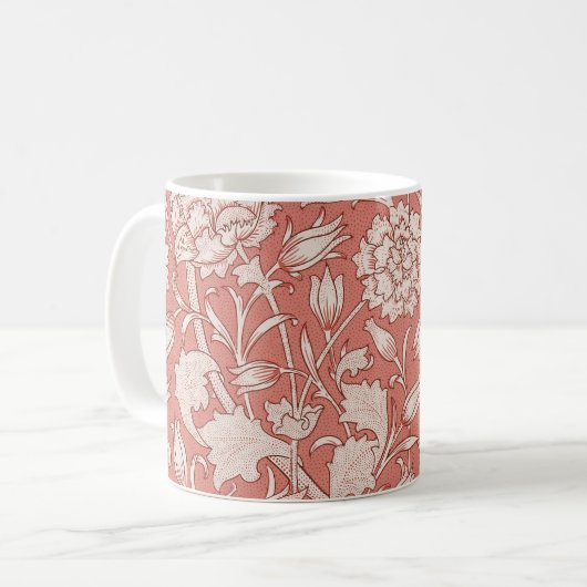 Mug William Morris Wild Tulip Classique Conception Vic (Devant gauche)