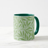 Mug William Morris Willow Flower Classic Green (Devant droit)