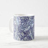 Mug William Morris Windrush motif floral bleu (Devant gauche)
