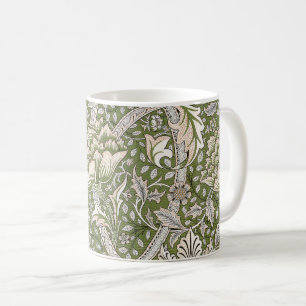 Mug : William Morris Windrush Motif Vert : Vintage