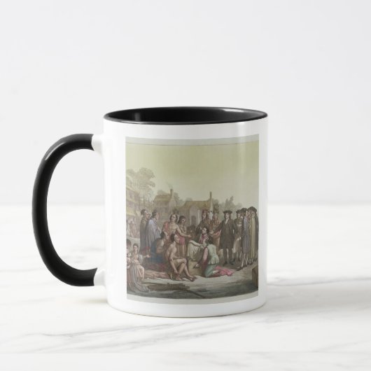 Mug William Penn négociant le traité menant au (Gauche)