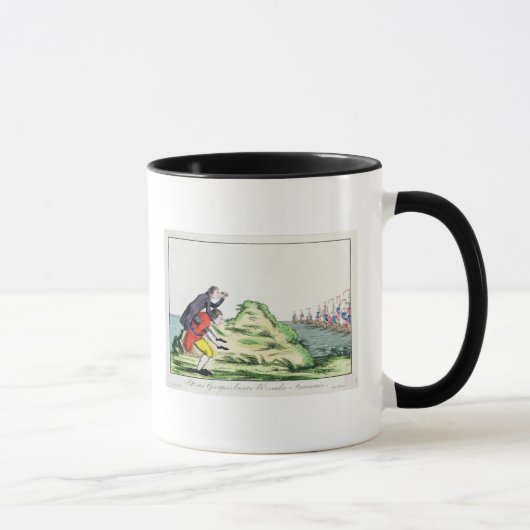 Mug William Pitt observant l'escadron français (Droite)