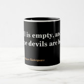 Mug William Shakespeare Citation Sur L'Enfer Et Les Di (Centre)