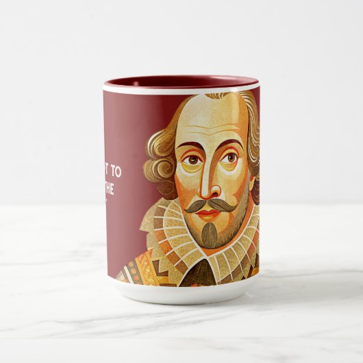 Mug William Shakespeare illustration de portrait de To (Centre)