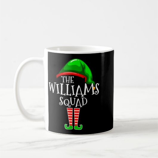 Mug Williams Family Name Squad Matching Group Elf Chri (Gauche)