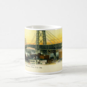 Mug Williamsburg Bridge, New York City, cru 1905