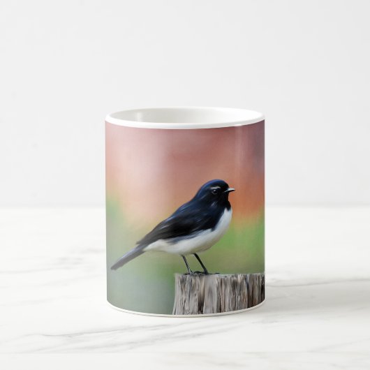 Mug Willy Wagtail - Australian Bird Art (Centre)