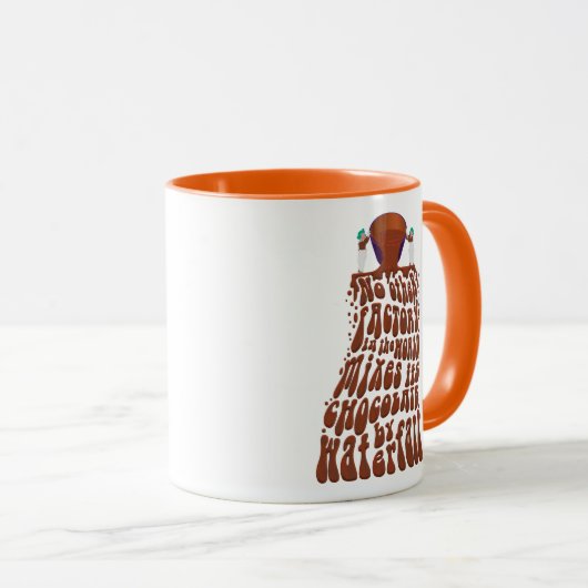 Mug Willy Wonka Chocolate Waterfall Typography (Devant droit)