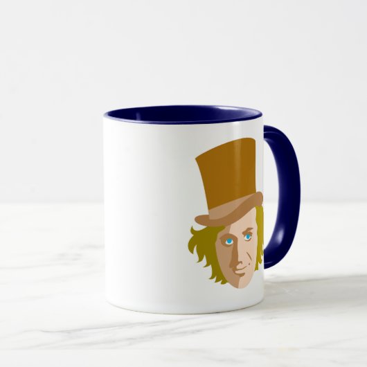 Mug Willy Wonka Stenciled Face Graphisme (Devant droit)