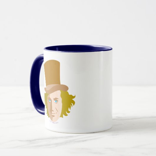 Mug Willy Wonka Stenciled Face Graphisme (Devant gauche)