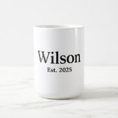 Mug Wilson Nom de famille Typographie Design (Centre)
