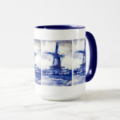 Mug Windmill Bleu Delft (Devant droit)