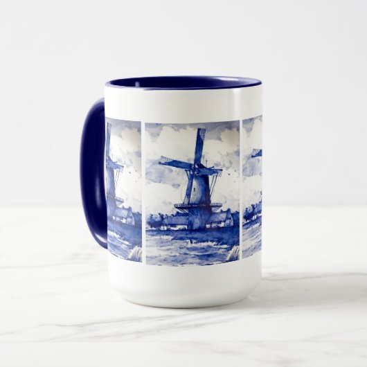 Mug Windmill Bleu Delft (Devant gauche)